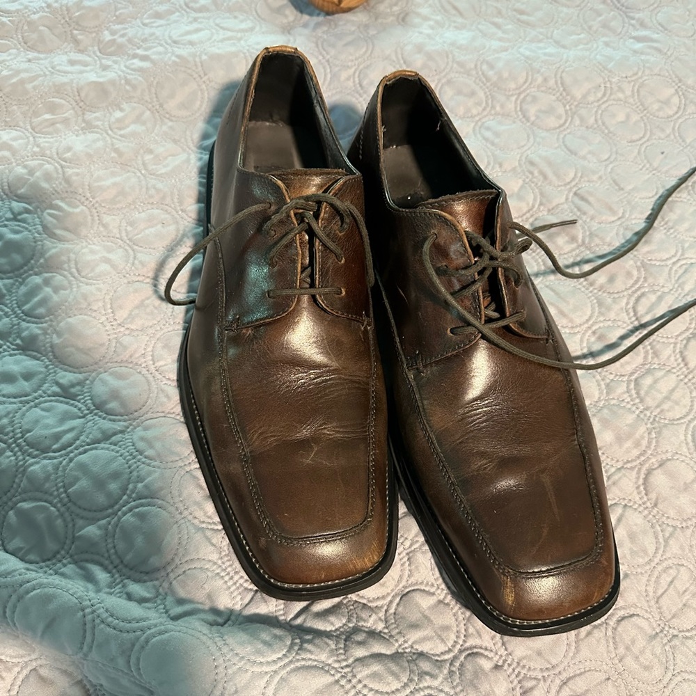 Men’s Alfani leather lace up dress shoe
